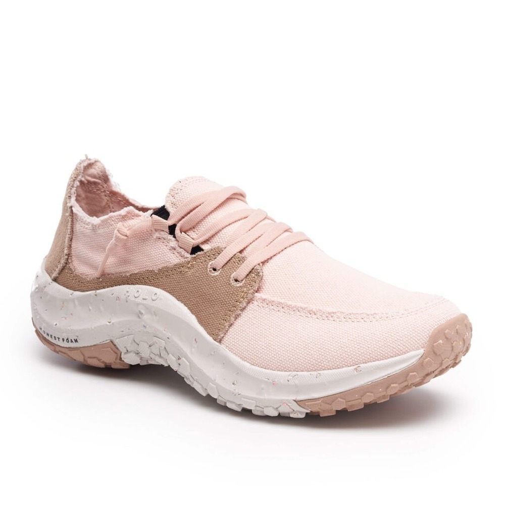 Holo Women's Shoes Canvas Athena Lace Up Light Pink Eco Friendly Size 10‎ New